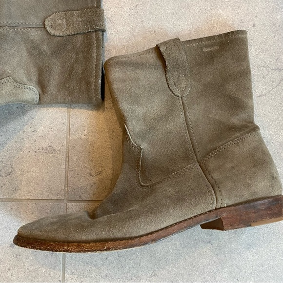 Isabel Marant Crisi Gray Suede Ankle Boots FR 40 US 10 - Picture 8 of 16